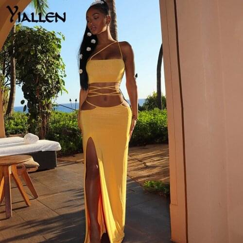 Желтые летние платья Yiallen China At AliExpress