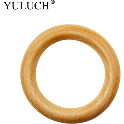 YULUCH Trendy Round Natural Wood Simple Bangles Wooden Bracelet Bangles Smooth Brown Wood Best Ladies lady Women