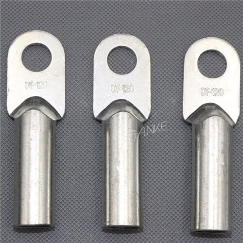 1piece DT-120 120mm2 Cable Lug Terminal Connector Copper Coated tin Tone for 14.5mm Dia Bolt Electric power fittings B type