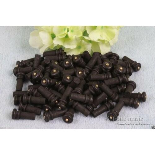 10pcs 4/4 Violin End pin black solid wood Violin parts/Accessories