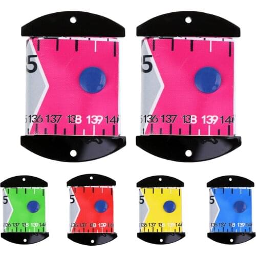 2x Foldable Fishing Ruler Scale Fishing Tool Accessories Fish Measuring Tape With winding board for Fisherman