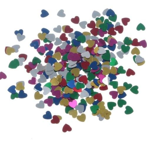 30g Acrylic Heart Lentejuelas/Loose Sequins Paillette Sewing Craft For Decoration Garment Dress Cloth Embroidery Accessories
