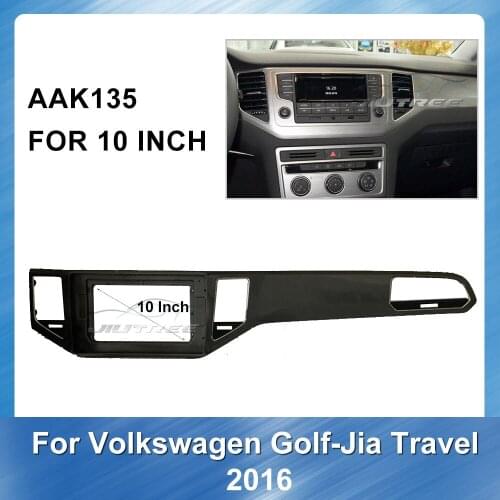 Car Audio RadioBig Screen Fascia Frame Adapter For Volkswagen Golf-Jia Travel 2016 GPS Navigation plate panel Frame Fascias