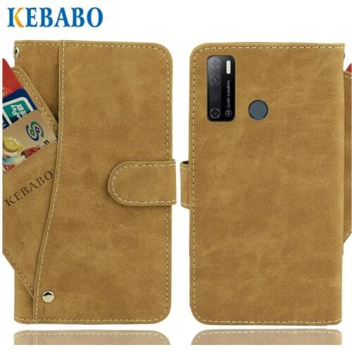 Vintage Leather Wallet Tecno Spark Power 2 Case 7" Flip Luxury Card Slots Cover Magnet Phone Protective Cases Bags