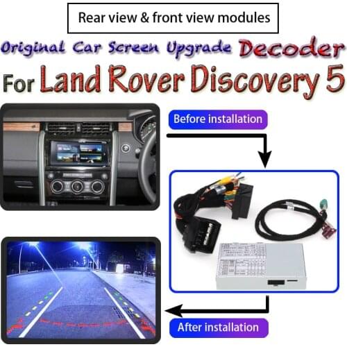 Rear Front ViewCamera Decoder For Land Rover Discovery 5 L462 2017~2020 Interface System Original Car Screen Upgrade CAM Adapter