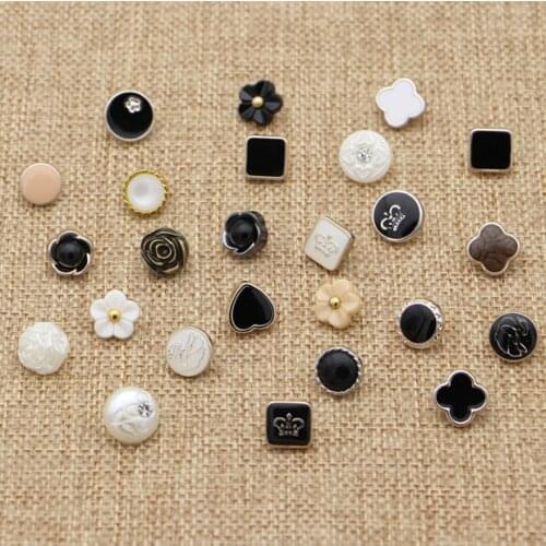 10PS/LOT Clothes button round high-grade shirt buckle children sweater buckle shirt buckle female chiffon cardigan small button