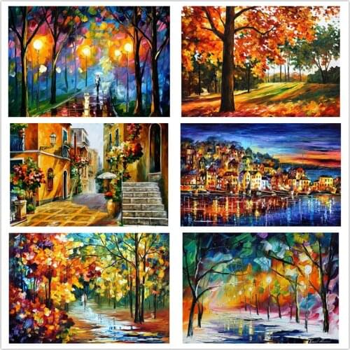 DIY 5D Full Diamond Embroidery Abstract Scenic Painting Square Diamond Painting Cross Stitch Kits Diamond Mosaic Home Decoration