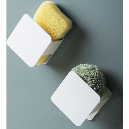 Sponge Drain Rack Plastic Storage Cleaning Ball Hanging Rack Kitchen Scouring Pad Storage Rack Wall Storage Tool