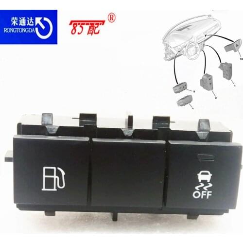 Switch button ESP-OFF Fuel tank switch 96665753XT for Peugeot 508/508SW for Citroen C5 Fuel tank switch button ESP-OFF switch