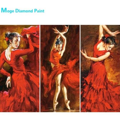 Latin Dancer Woman Diamond Painting Portrait Round Full Drill 5D Nouveaute DIY Mosaic Embroidery Cross Stitch Home Decor Gifts