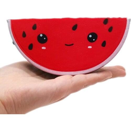 Cute Slow Rising Soft Jumbo Watermelon Fruit Scented Bread Squeeze Toy DIY Decor Children Adult Stress Relief Funny Toy Gifts