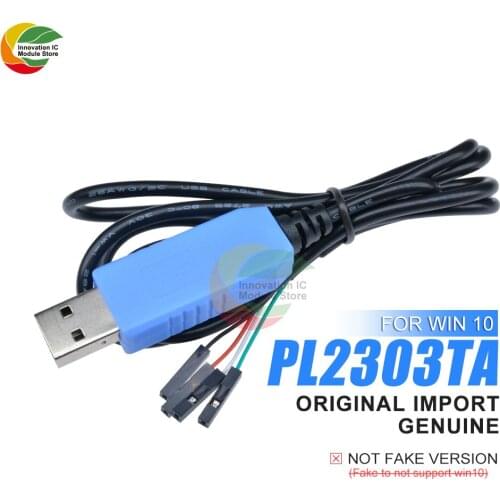 PL2303TA 1M Download Cable USB to 3.3V TTL 5V VCC Serial Cable Debug Console Cable for Adruino Respberry Pi Win10/Mac OS X/Linux