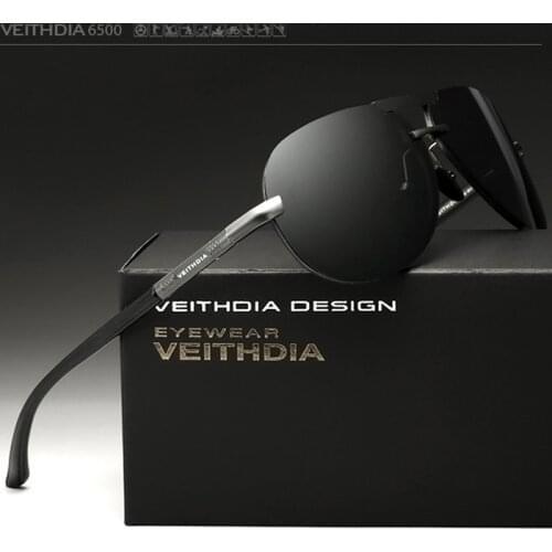 VEITHDIA Aluminum Magnesium Goggles Mens Sunglasses Polarized Lens Sun Glasses Driving/Fishing Male Eyewears shades For Men