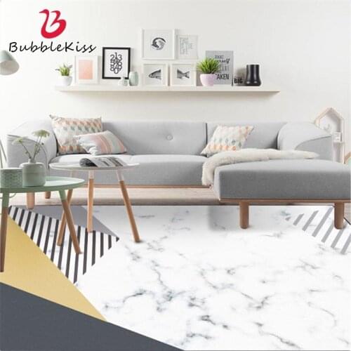 Bubble Kiss Nordic Style Marble Geometric Pattern Carpets For Living Room Customized Yellow Bedside Decor Area Rugs Bedroom Mat