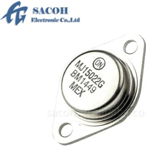 Genuine New Original 1Pairs(2PCS)/Lot MJ15022G MJ15022 + MJ15023G MJ15023 TO-3 16A 250V 250W SILICON POWER TRANSISTOR