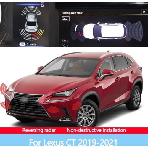 The Front And Rear Radar Blind Spot Warning Sound Indicator Of Car Reversing Image Is Suitable For Lexus CT 2019-2021