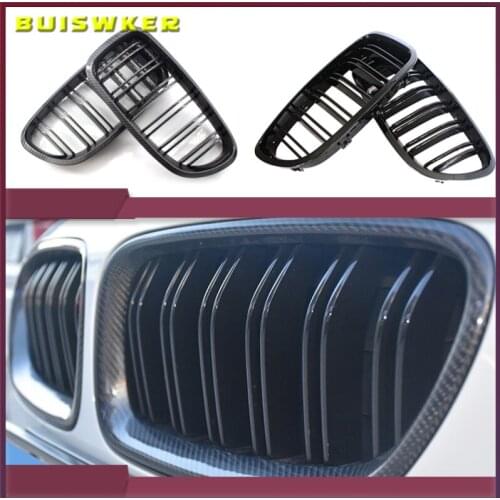 Front Kidney Grilles Gloss Black For BMW F18 F10 F11 5 Series 2010 2011 2012 2013 2014 2015 2016 Replacement Racing Grilles