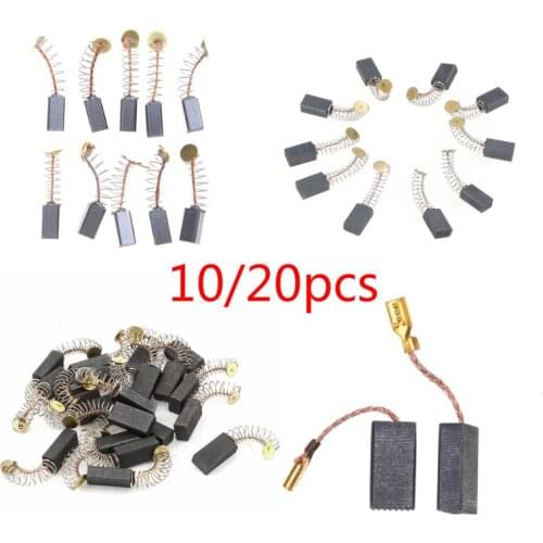 10pcs Or 20pcs Carbon Brushes Spare Parts Mini Drill Electric Grinder Replacement For Electric Motors Rotary Tool