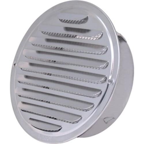 Air Ventilation Cover Round Ducting Ceiling Wall Hole Air Vent Grille Louver Kitchen Bath Air Outlet Fresh System 80/100/120mm