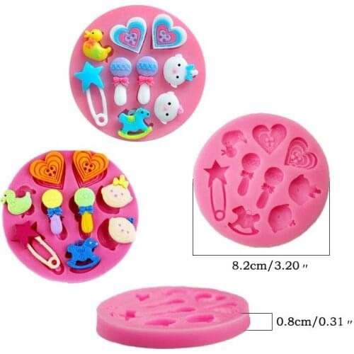 3D Fondant Baby Series Cake Decorative Silicone Mold Fondant Cookie Chocolate Mould Candy Cake Pudding Molds DIY Baking Tools