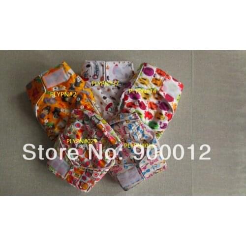 50 Pcs Baby Cloth Diapers Reusable PLYPN Color Baby cloth Diaper Covers + 50 pcs Microfibe inserts Free shipping