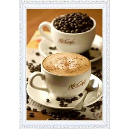 Diy diamond painting 3d still life coffee cap diamond mosaic needlepoint rhinestone diy diamond cross stitch painting rhinestone