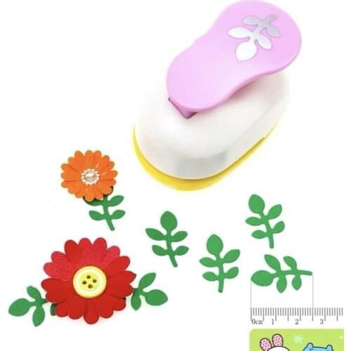 Free Ship 1"/2.5cm leaves shaped EVA foam hole punch foliage paper cutter for card handmade scrapbook leaf craft punch machine