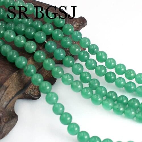 Free Shipping 6mm 5 Strands Factory Price Natural Stone Round Green Aventurine Jades Loose Jewelry DIY Beads 15inch