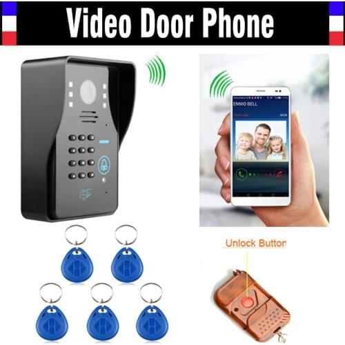 Wireless Wifi IP Digital Video doorbell Door Phone Intercom RFID Code Keypad Remote Control Waterproof Night Vision Doorphone