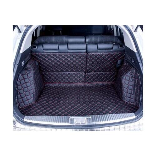 Good carpets! Full set car trunk mats for Honda Vezel 2019-2014 waterproof boot carpets cargo liner for Vezel 2016,Free shipping