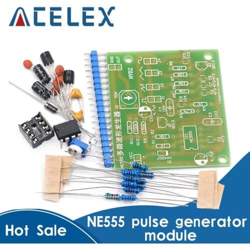 DC6-12V NE555 Pulse Generator Module Sine/Triangle/Square Wave generator multi-channel Waveform Signal Generator DIY Kit