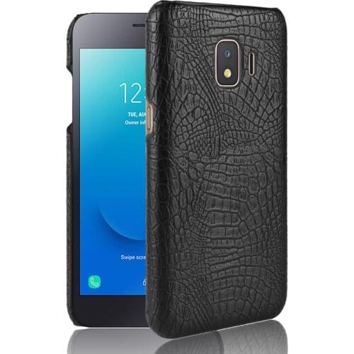 Leather Crocodile Pattern for Samsung Galaxy J2 Core J260 SM-J260G Case Retro Luxury Crocodile Skin Cover Phone Case