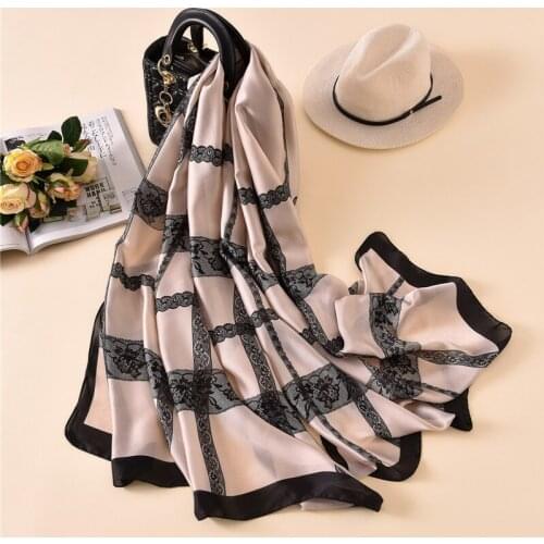 Spring and Autumn New Fashion Lace Scarf Sunscreen Scarf Womens Air Conditioning Warm Shawl Simple Thickened Scarf Veils