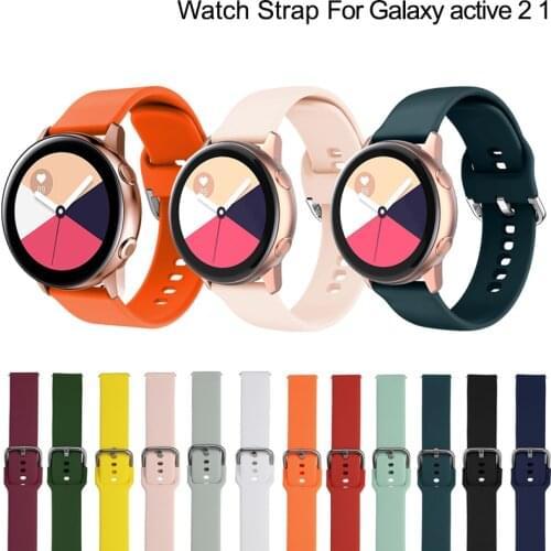 Newest 20mm Watch Strap For Samsung Galaxy Watch Active 2 40mm 44mm Band Gear sport wrist bracelet watchband Strap