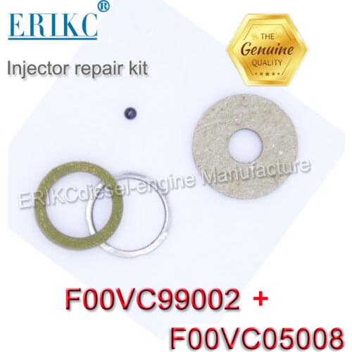 ERIKC F00VC05008 Common Rail Diesel Ceramic Ball Repair Kit F00VC99002 Fuel Injector Rebuild Kits, Ball Diameter=1.34mm