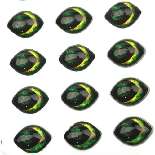 Rompin 200-300pcs Oval 4D alien fishing lure eyes artificial fish eyes fly fishing Holographic Simulation Minnow DIY Eye tackles