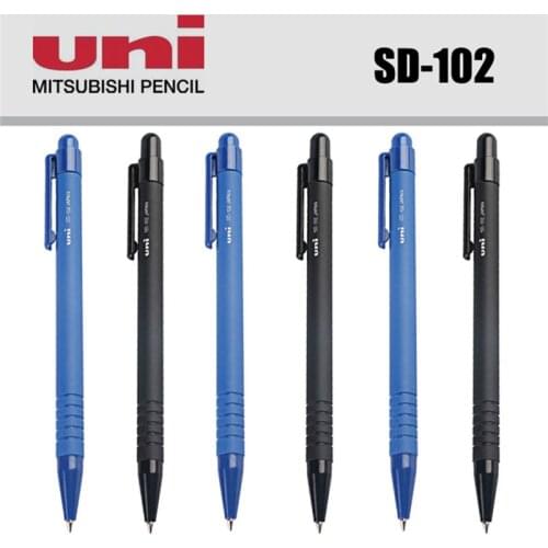 1pcs Uni Ballpoint Pen 0.7 Mm Tip Black Blue Ink Ballpoint Pens SD-102 Quality Writing Supplies for Kids Child School Student