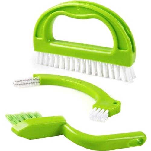 Tile Brushes Grout,3-In-1 Heavy Duty Cleaning Brushes Scrubber for Household, Kitchen, Bathroom, Bathtub, Wall Floor