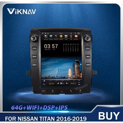 2din heat unit autoradio For Nissan Titan 2016 2017 2018 2019 Android Tesla 2 din PX6 Car GPS Navigation Multimedia Radio Player