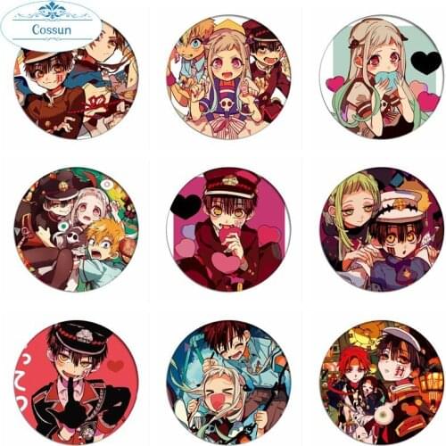 COSSUN Toilet-Bound Hanako-kun Cosplay Badges Jibaku Shounen Brooch Icon Collection Nene Yashiro Breastpin for Backpacks Clothes