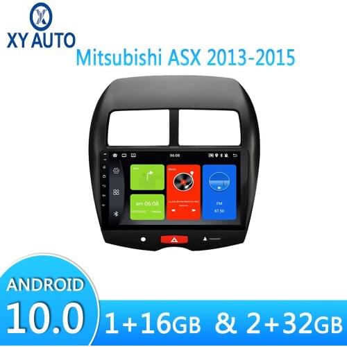10inch 2.5D Tempered HD Multi-touch Screen Android10 NAVI For Mitsubishi ASX 2013-2015 With Bluetooth USB WIFI Split Screen