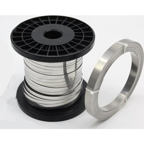 10 Meter Packaging Machine Sealing Machine Heating Sheet Nichrome Flat Heater Wire for Heating Element 0.5mm Thickness