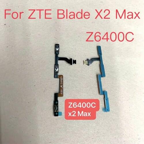 10PCS For ZTE Blade X2 Max Z6400C X2maxz6400c Volume Button Flex Cable Side Key Switch ON OFF Control Button Repair Parts