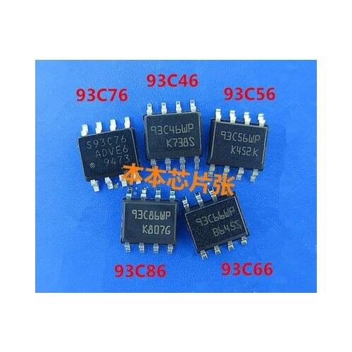 20pcs/lot 93C46 93C56 93C66 93C76 93C86 SOP-8 Place an order.Please leave a message.Don't leave a message.The default is 93C46