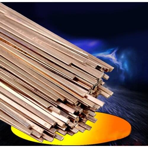 10pcs High Quality Low Temperature Flat Soldering Rods For Welding Brazing Repair Copper Electrode 3x1.3x400mm