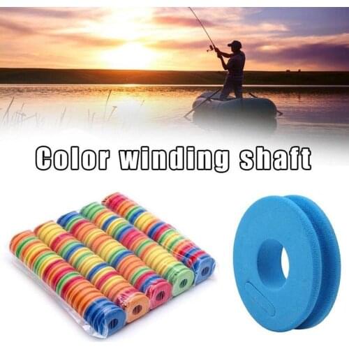 100Pcs Winding Board Fishing Winding Board Fishing Hook Line Tackle Accessories Foam Spool Trace Wire Swivel Tackle Fish Box