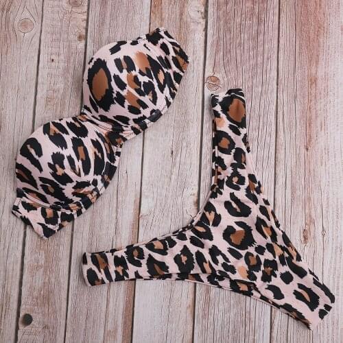 2020 swimwear Europe and the United States sexy tube top strap split bikini AliExpress hot swimsuit XYY-114