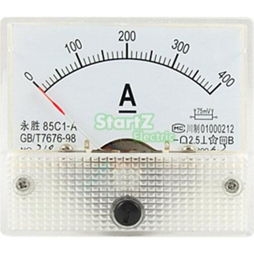 DC Analog Meter Panel 400A AMP Current Ammeters 85C1 0-400A Gauge