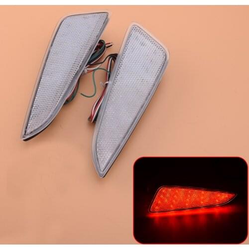 Beler 2pcs Rear Brake LED Fog Light Reflector Lamp Assembly Car Accessories fit for Toyota C-HR CHR 2019 2018-2016