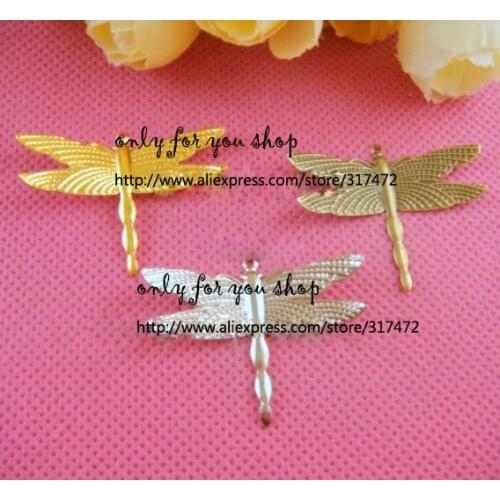 Free ship!! 200pcs/lot 35*28mm butterfly metal pendant filigree stamping Spacer base for jewelry making